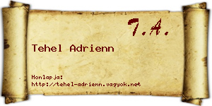 Tehel Adrienn névjegykártya
